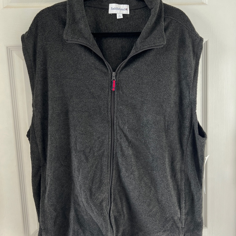 Saddlebred Gray Fleece Vest